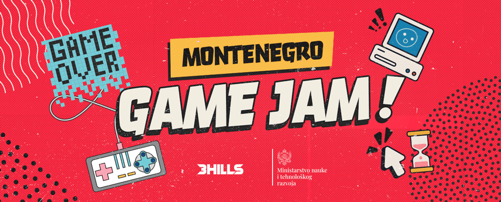 cover photo for news post titled Montenegro Game Jam: 3Hills Unites the Gaming Community!